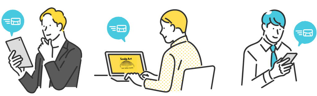 ヘアタトゥー専門店へのお問い合わせ